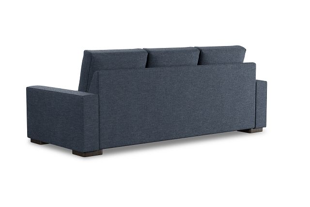 Edgewater Elevation Dark Blue 96" Sofa W/ 3 Cushions