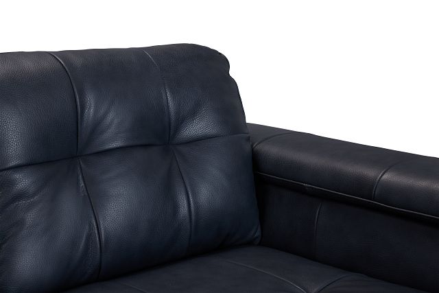 Rowan Navy Leather Sofa