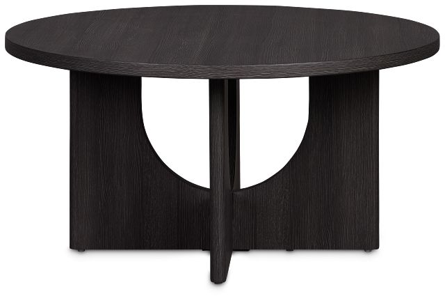 Lyndie Black Round Coffee Table