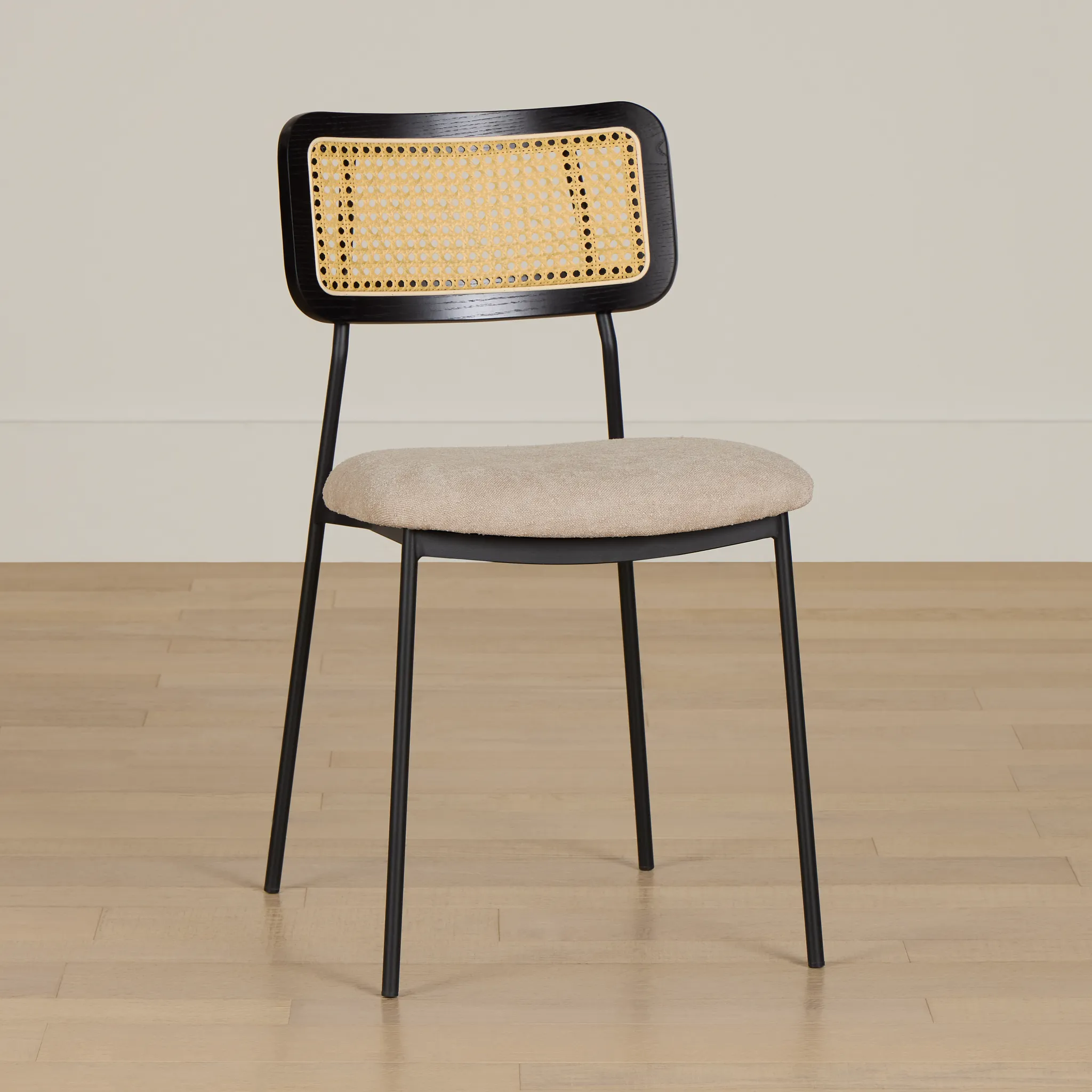 Lynden Beige Woven Upholstered Side Chair