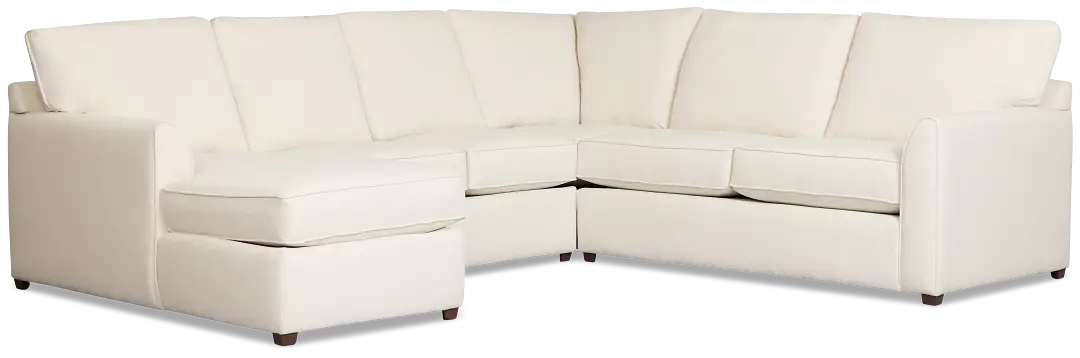 Tate Light Beige Fabric Large Left Chaise Sectional Tate Light Beige Fabric Large Left Chaise Sectional