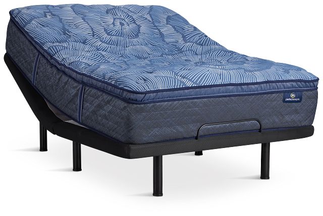 Serta Perfect Sleeper Cobalt Calm Plush Deluxe Adjustable Mattress Set