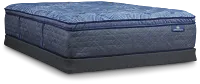Serta Perfect Sleeper Cobalt Calm Plush Low-profile Mattress Set
