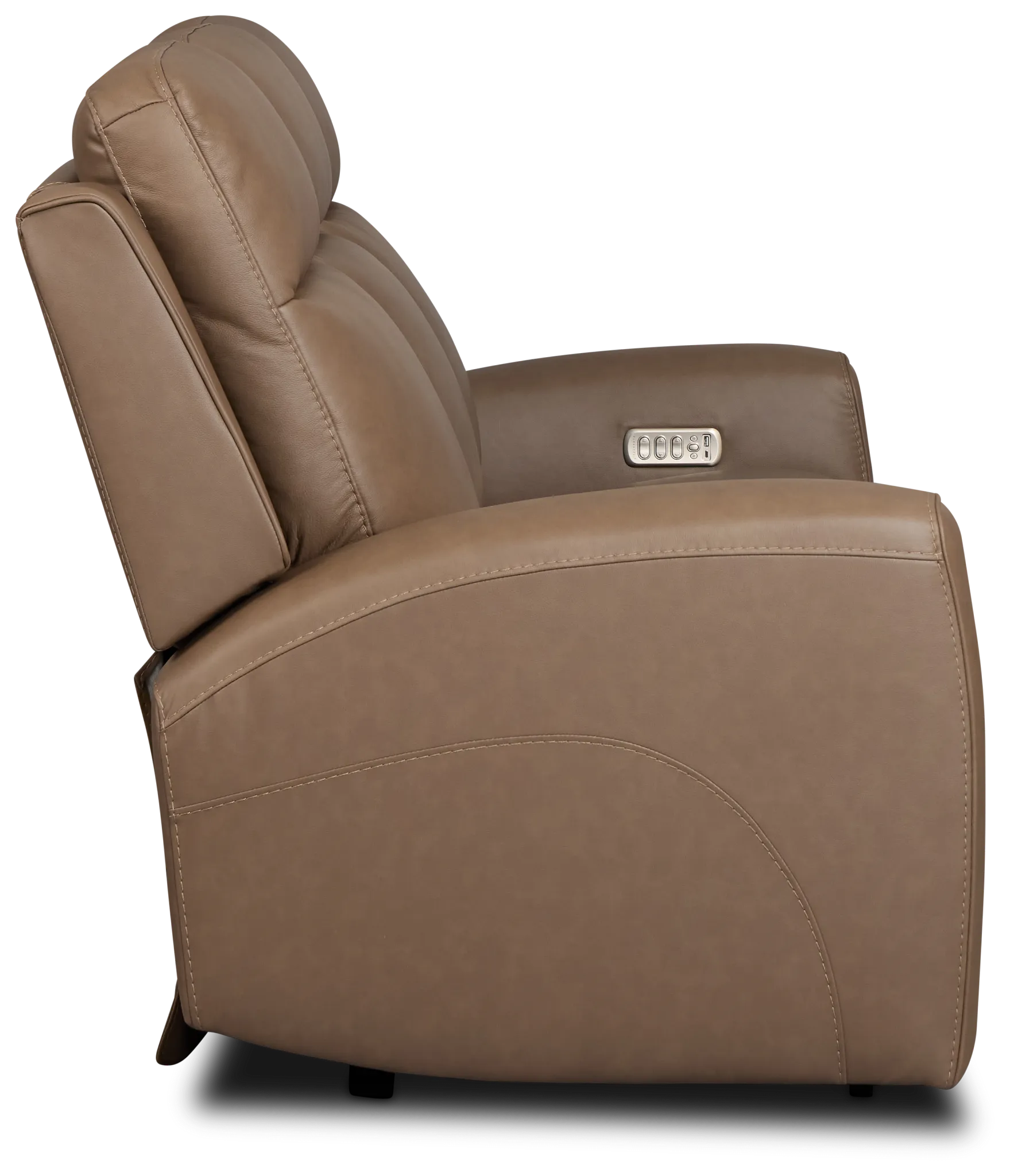 Belmont Dark Brown Lthr/vinyl Power Reclining Sofa