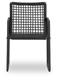 Sunrise Dark Gray Aluminum Arm Chair Frame