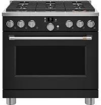 Cafe 366 Series Black 36" Gas Range