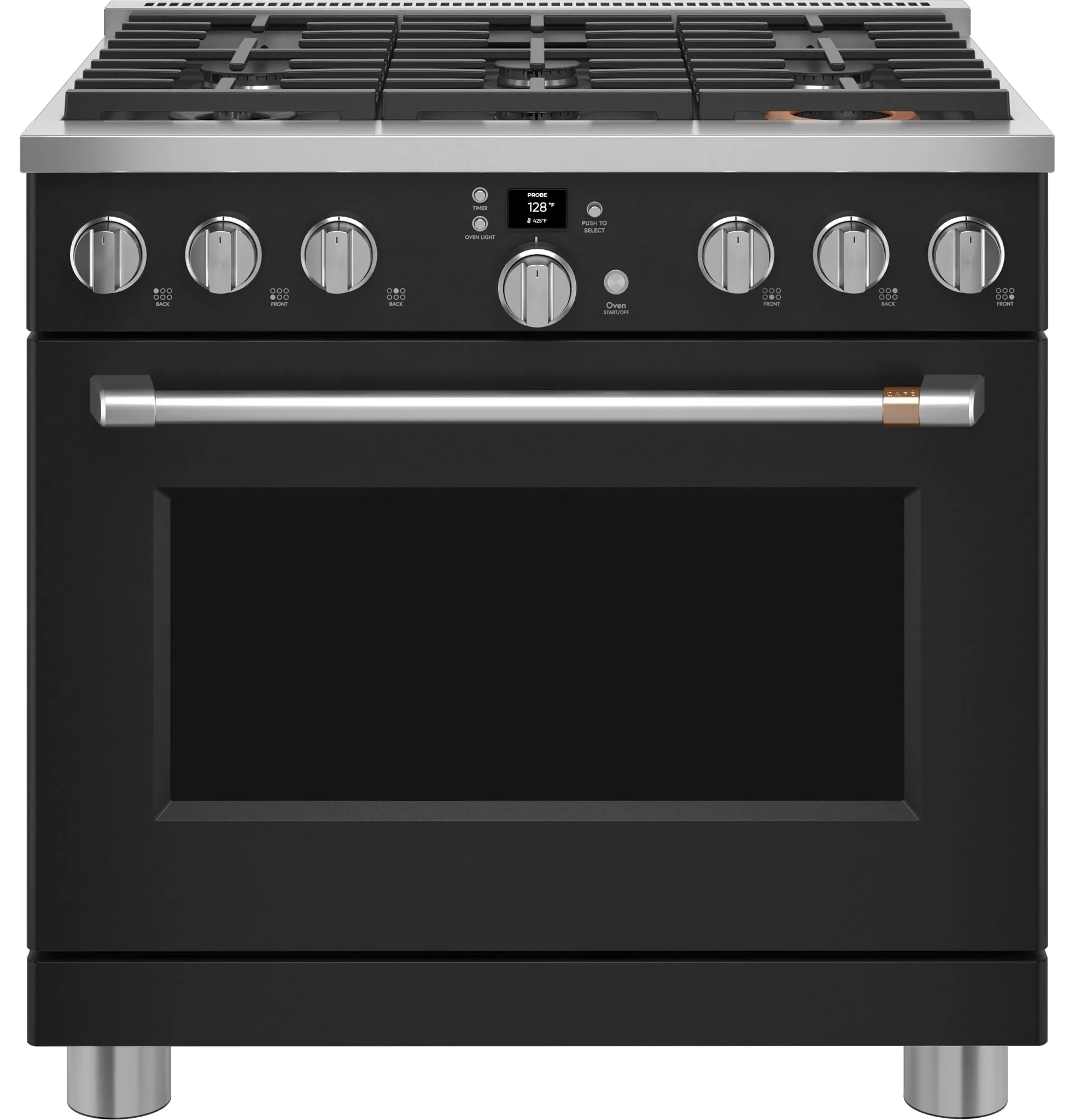 Cafe 366 Series Black 36" Gas Range
