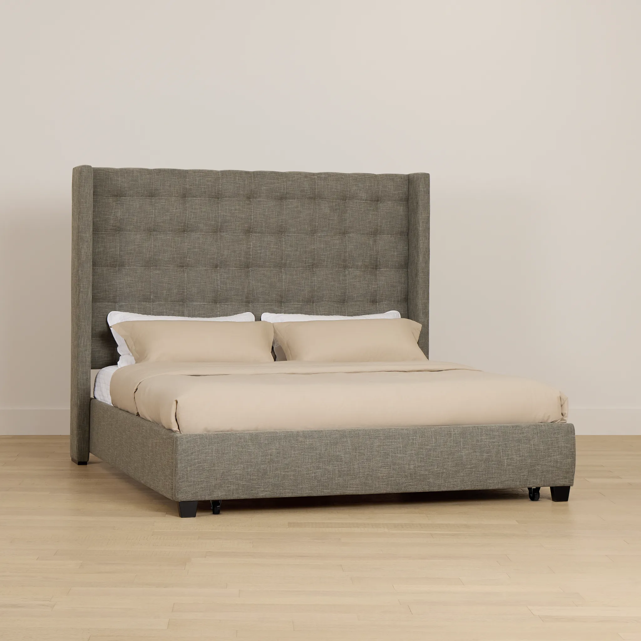 Chatham Gray High Platform Storage Bed