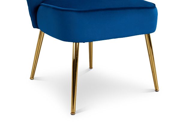 Tami Navy Velvet Accent Chair