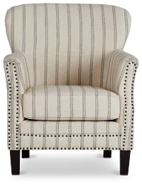 Layla Beige Fabric Accent Chair