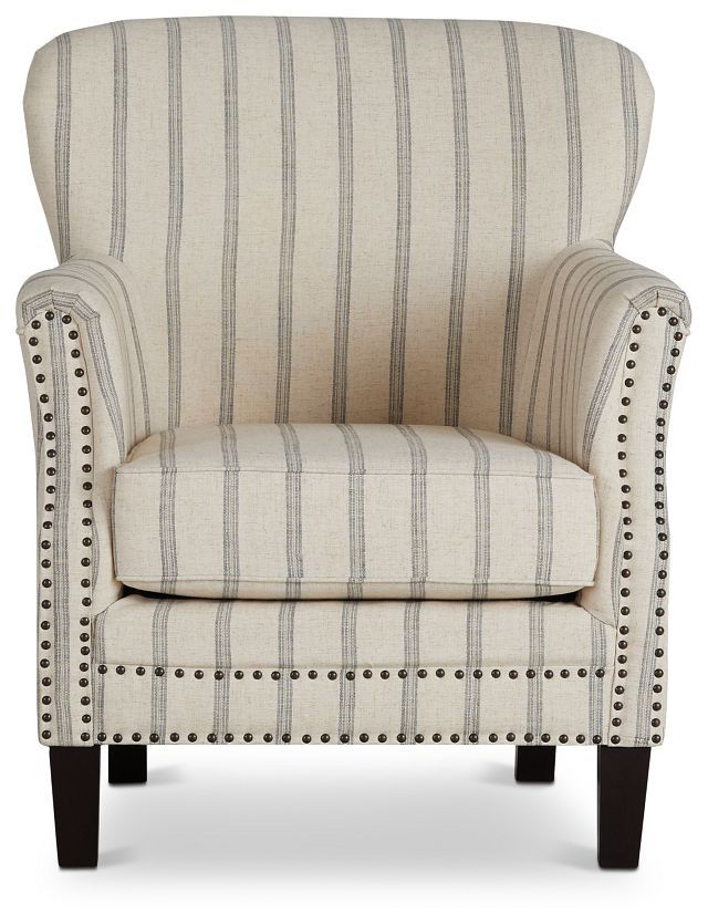 Layla Beige Fabric Accent Chair