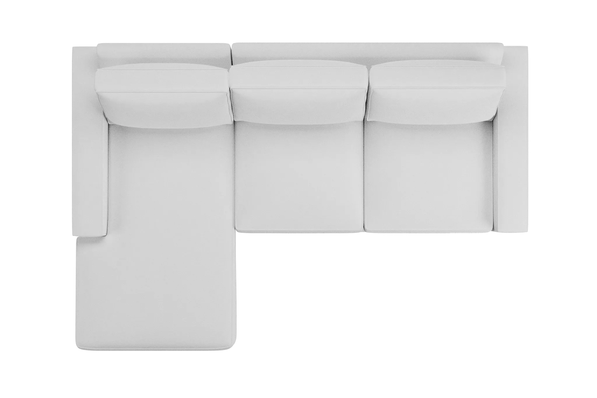 Edgewater Peyton White Left Chaise Sectional