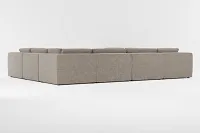 Destin Elite Brown Fabric 8-piece Modular Sectional