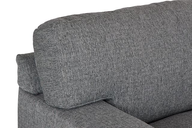 Veronica Dark Gray Down Medium Right Chaise Sectional