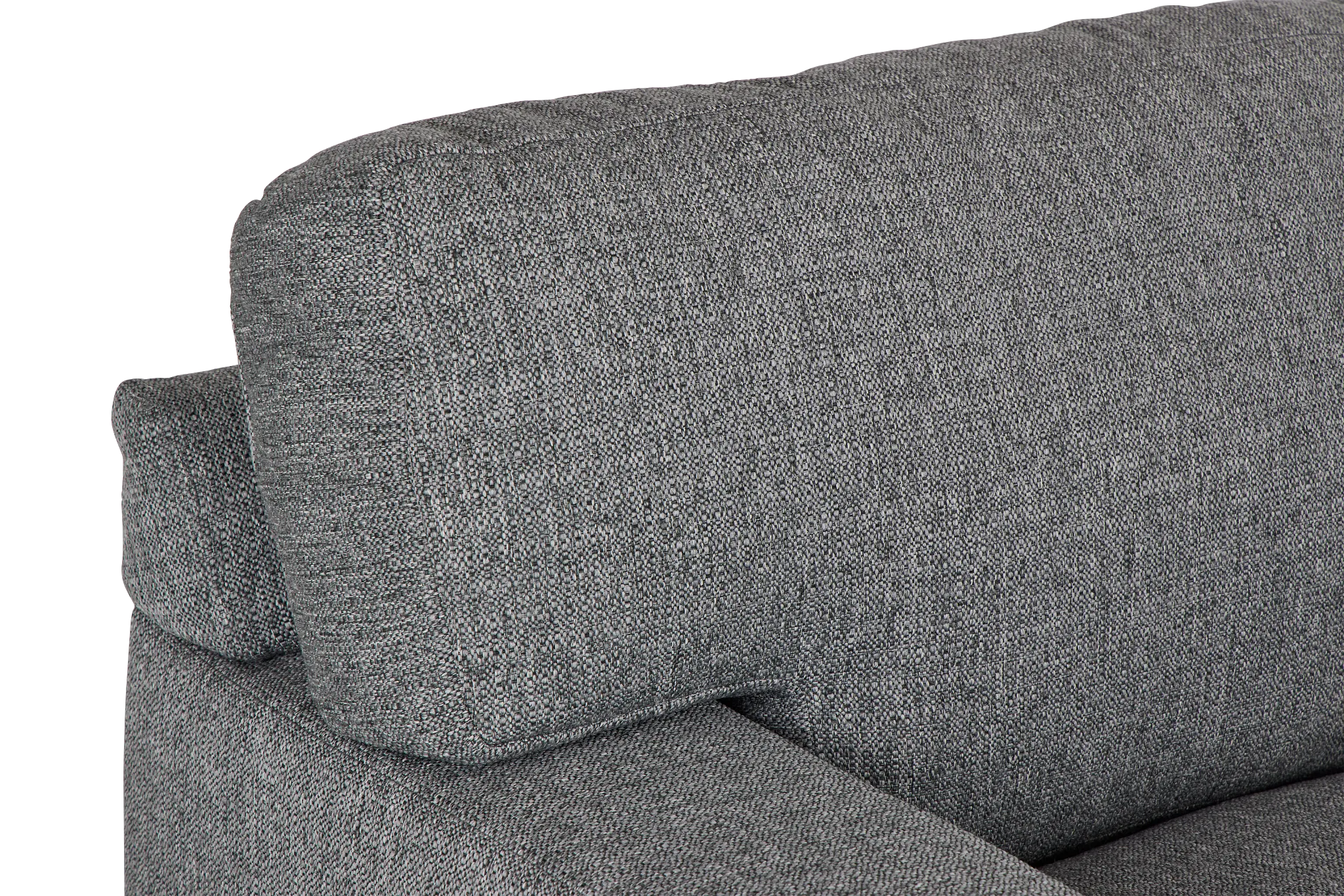 Veronica Dark Gray Down Medium Right Chaise Sectional
