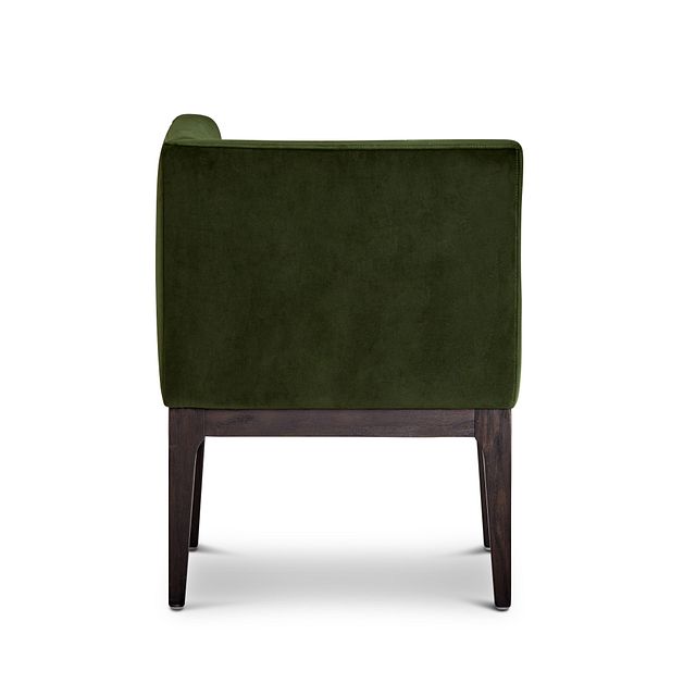 Reilly Dark Green Velvet Accent Chair (3)