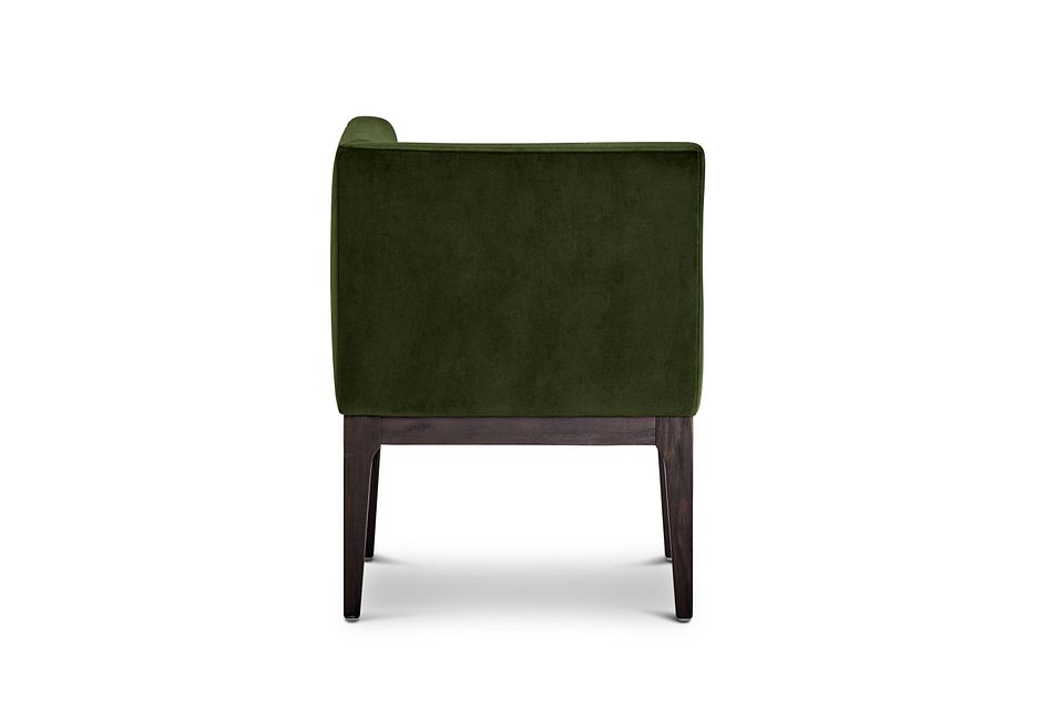 Reilly Dark Green Velvet Accent Chair