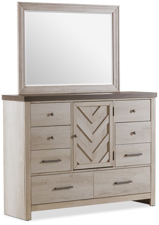 Casper Light Tone Dresser & Mirror