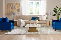 Veronica 104" Khaki Down Sofa