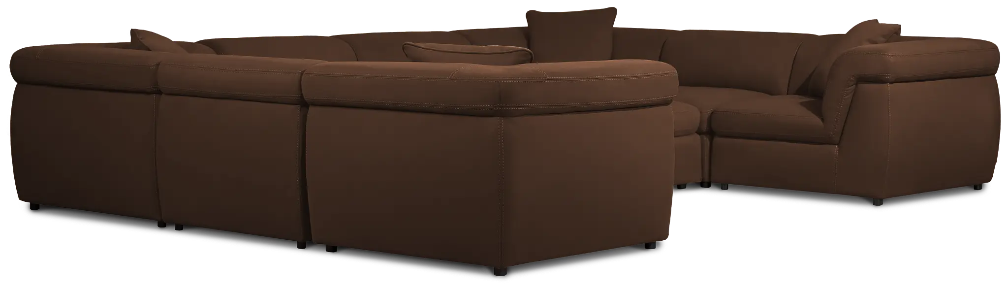 Aria Dark Brown Micro 10-piece Modular Sectional Aria Dark Brown Micro 10-piece Modular Sectional