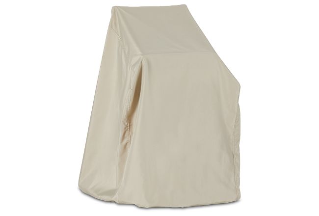 Khaki Outdoor Cover For Stacked Chairs Or Barstools