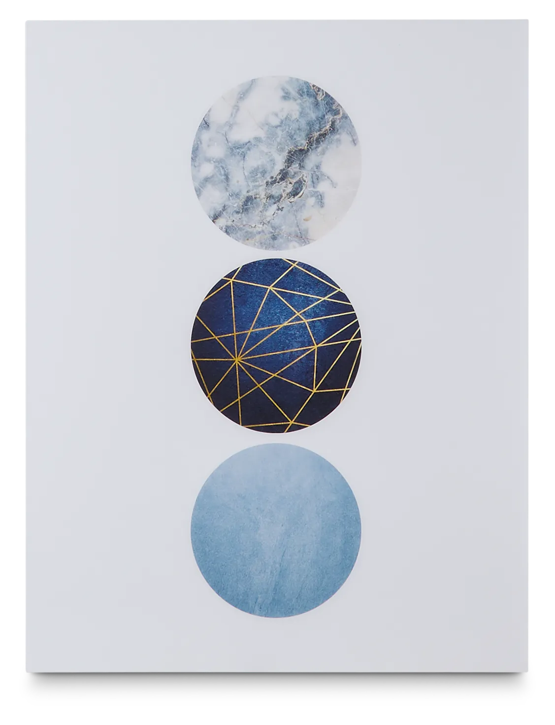 Odeta Dark Blue Acrylic Wall Art