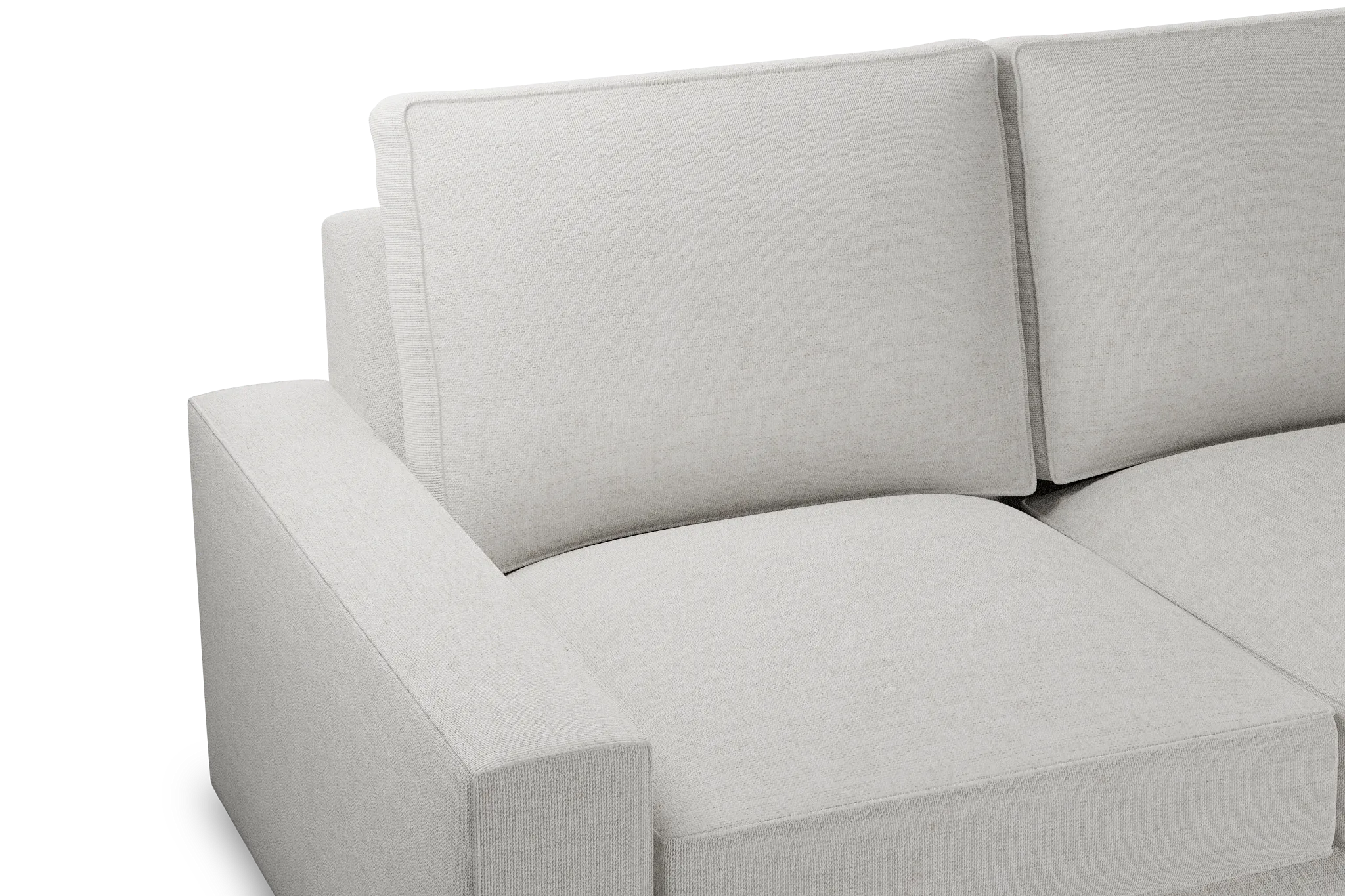 Edgewater Maguire Ivory Medium Two-arm Sectional