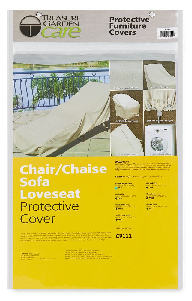 Khaki Outdoor Cover For Stacked Chairs Or Barstools