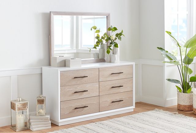 Boca Grande Two-tone Dresser & Mirror