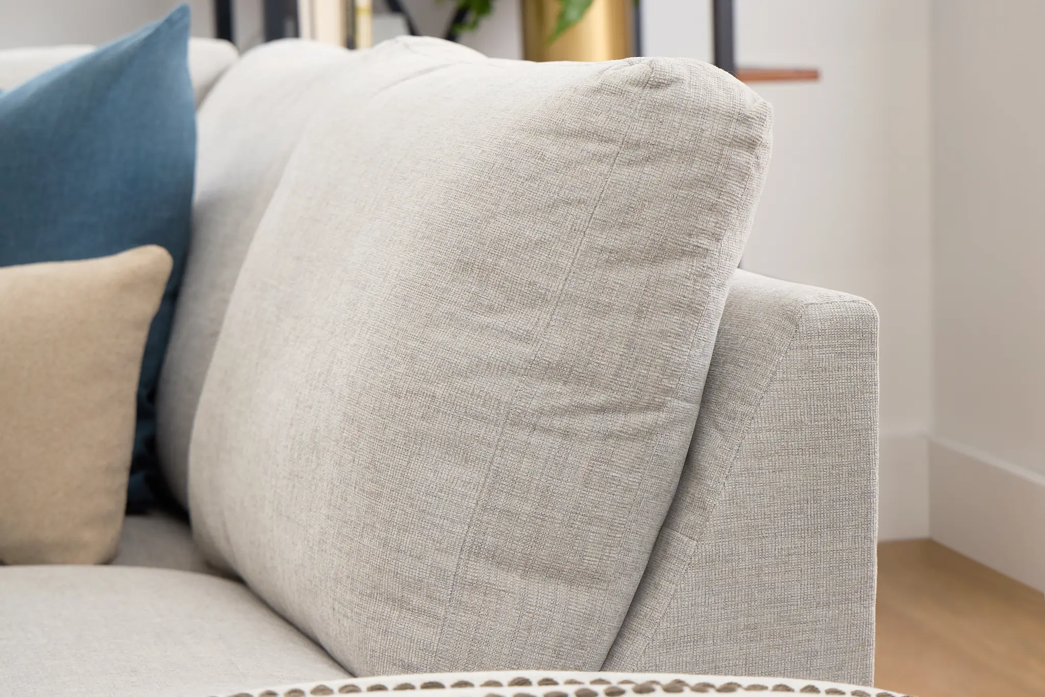 Davis Gray Micro Right Bumper Sectional Davis Gray Micro Right Bumper Sectional