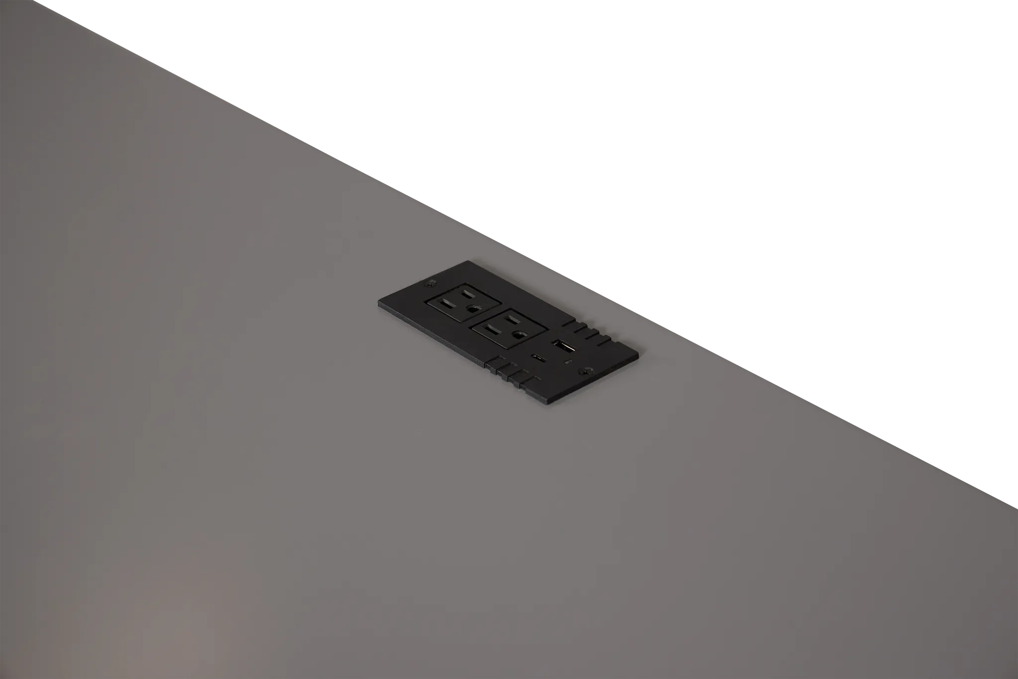 Charleston Gray 3-drawer Desk