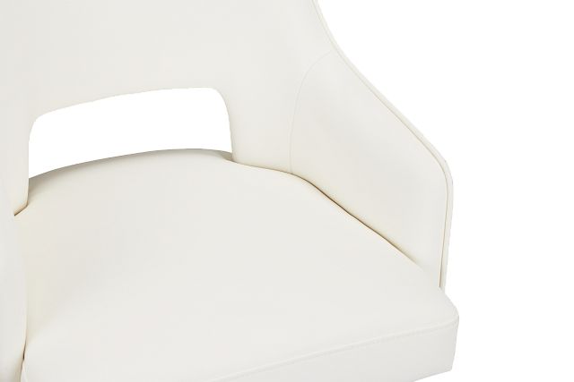 Oberlin White Micro 30" Swivel Barstool