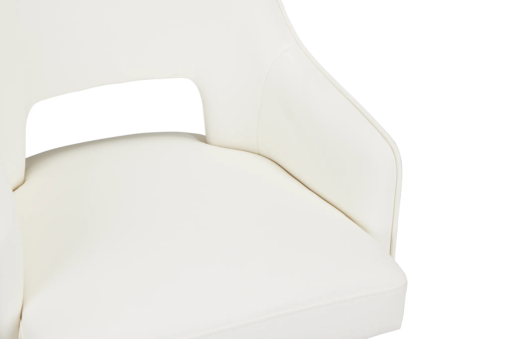 Oberlin White Micro 30" Swivel Barstool