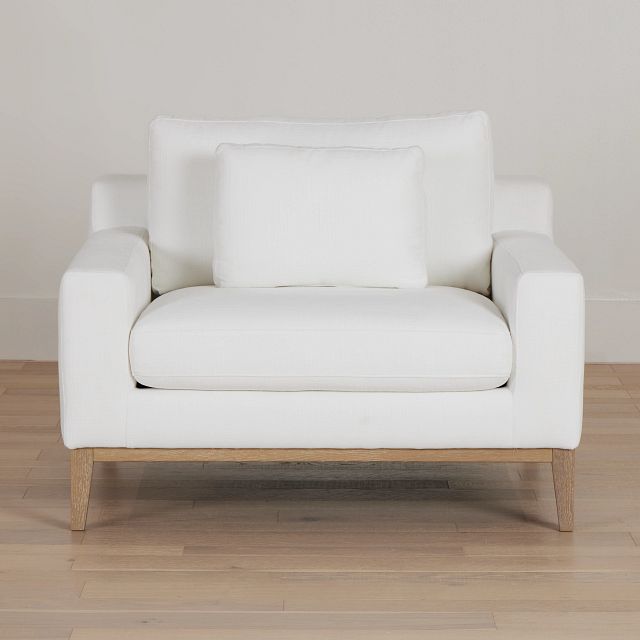 Corinne White Fabric Chair