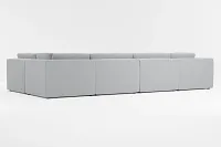 Destin Revenue Gray Fabric 8-piece Pit Sectional