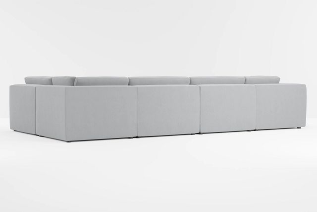 Destin Revenue Gray Fabric 8-piece Pit Sectional