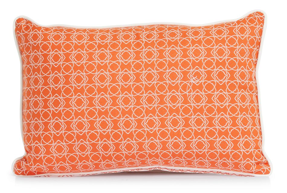 Valley Orange 13" Indoor/outdoor Rectangular Accent Pillow