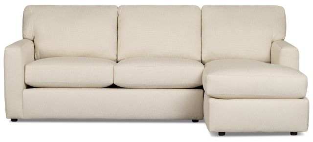 Rhodes Beige Fabric Right Chaise Sectional