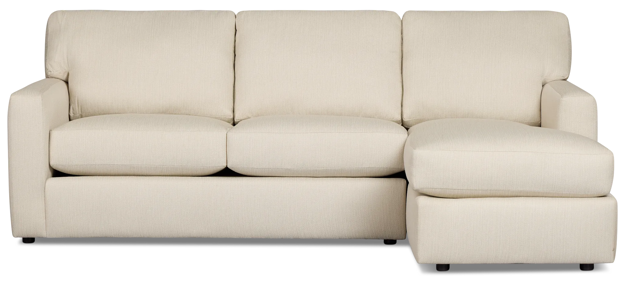 Rhodes Beige Fabric Right Chaise Sectional