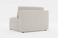 Destin Revenue Beige Fabric Armless Chair