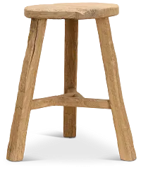 Nina Light Tone Round Accent Stool