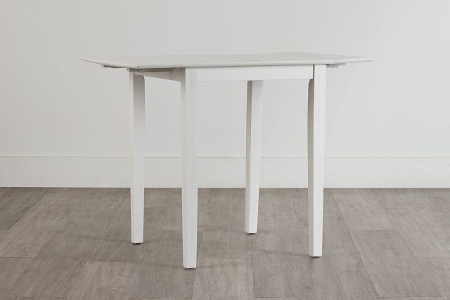 Woodstock White Drop Leaf High Dining Table