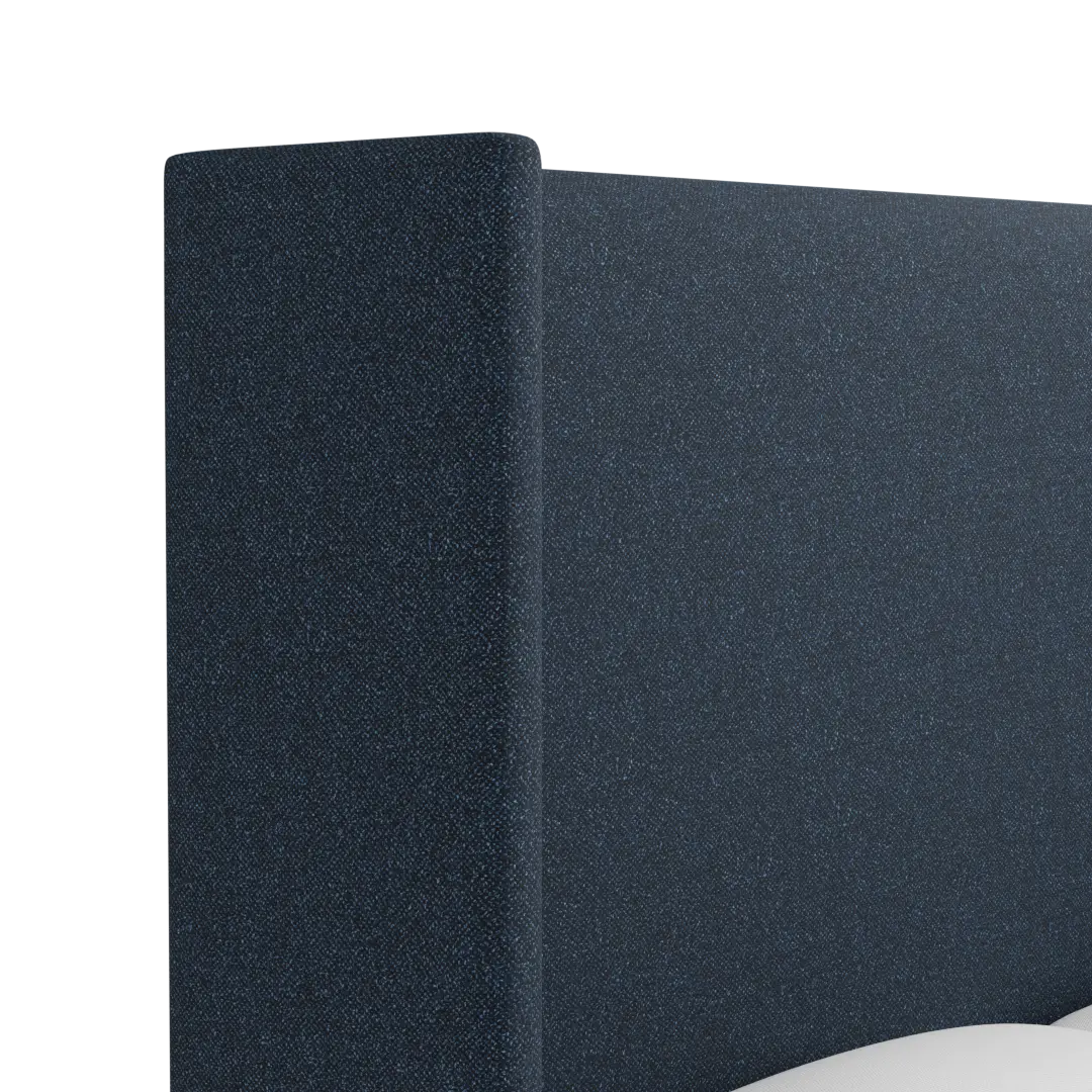 Captiva Elite Dark Blue 60" Upholstered Shelter Bed Captiva Elite Dark Blue 60" Upholstered Shelter Bed