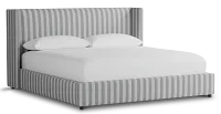 Captiva Sea Lane Light Gray 48" Upholstered Shelter Bed