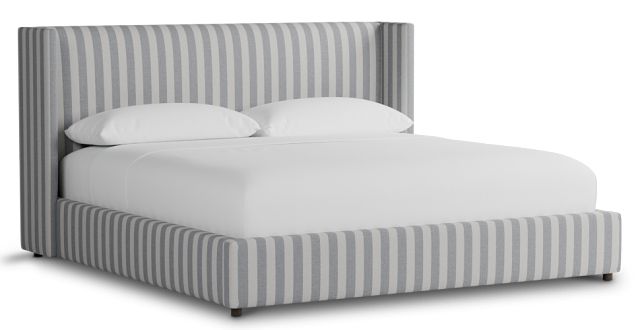 Captiva Sea Lane Light Gray 48" Upholstered Shelter Bed