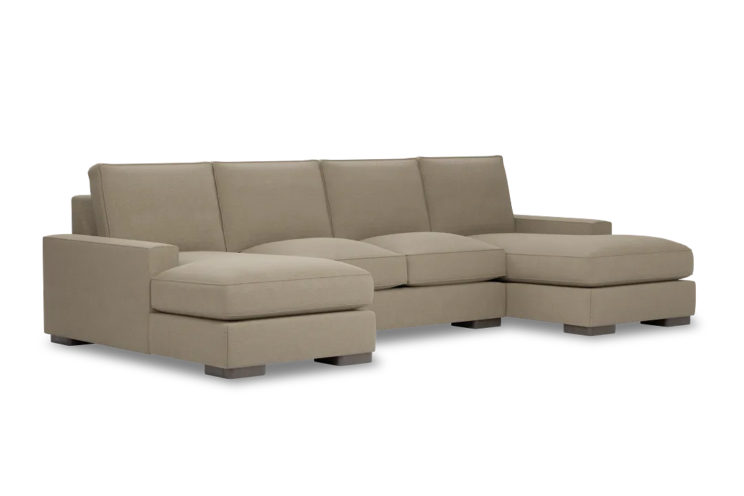 Edgewater Elite Taupe Double Chaise Sectional