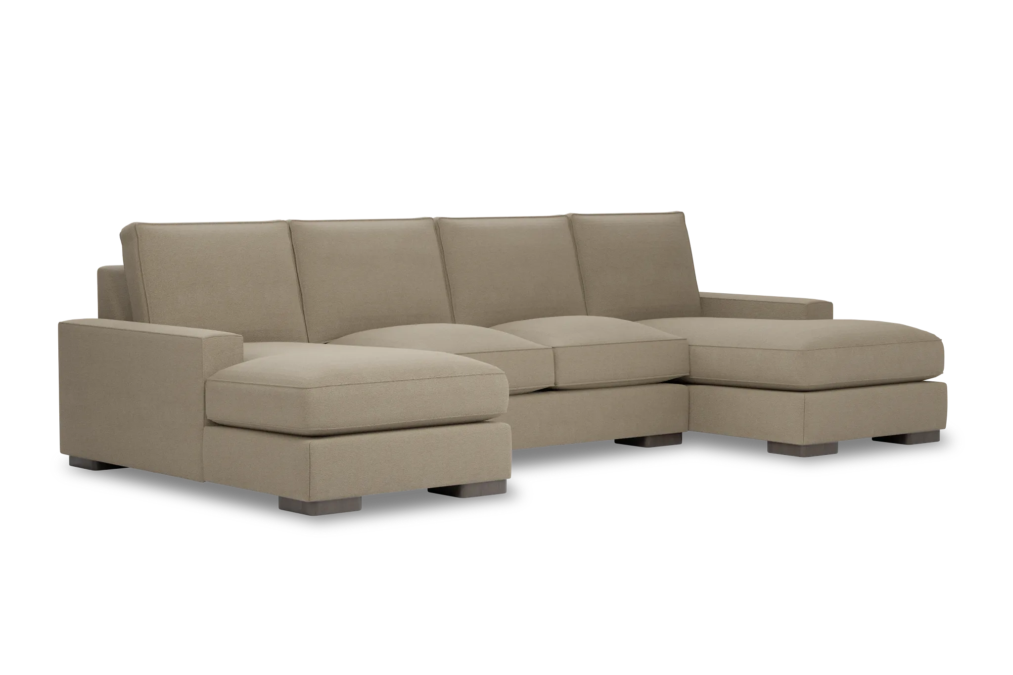 Edgewater Elite Taupe Double Chaise Sectional