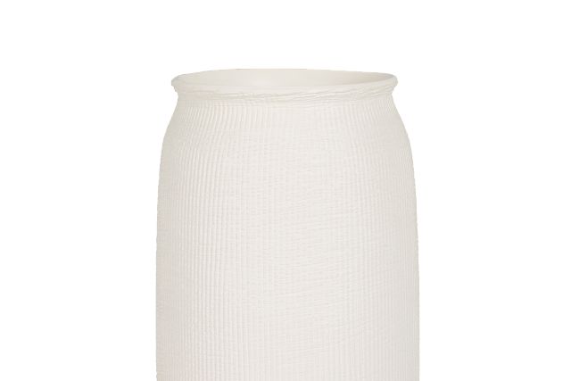 Cari White Medium Vase