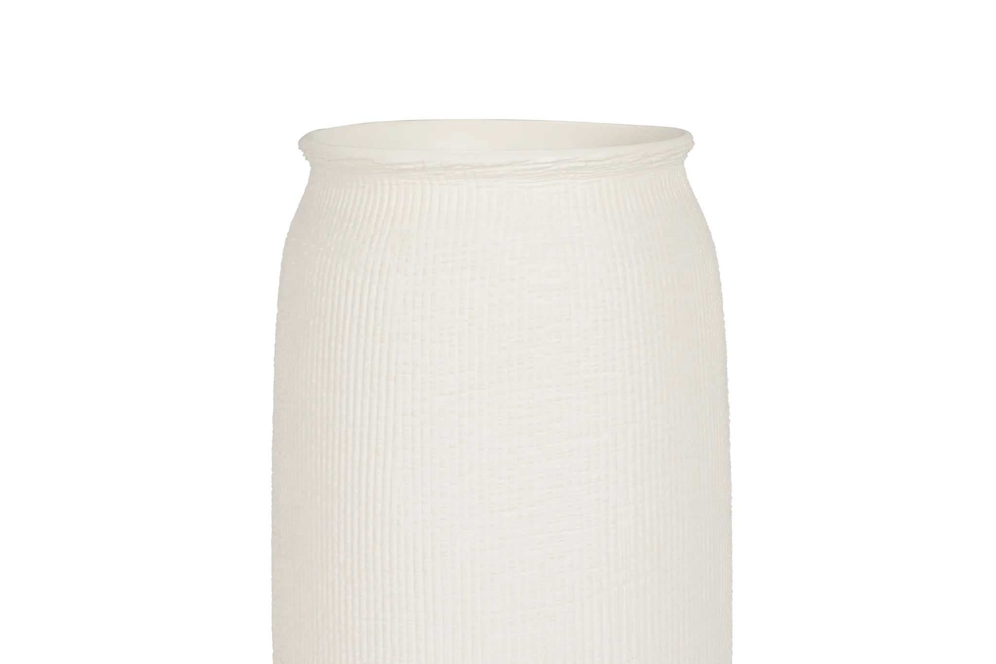 Cari White Medium Vase
