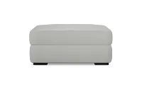 Edgewater Revenue White Ottoman